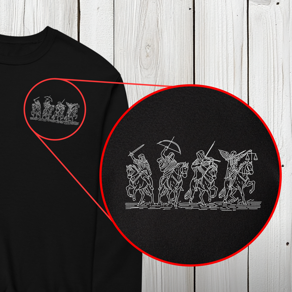 Sudadera de los Cuatro Jinetes del Apocalipsis