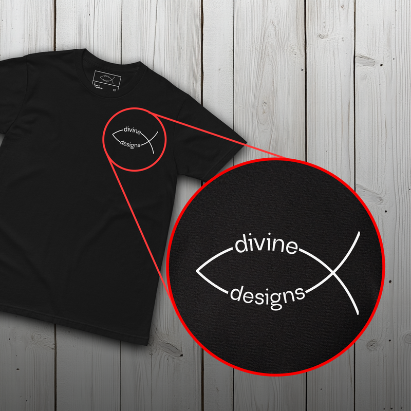 Divine Designs Tee, front view