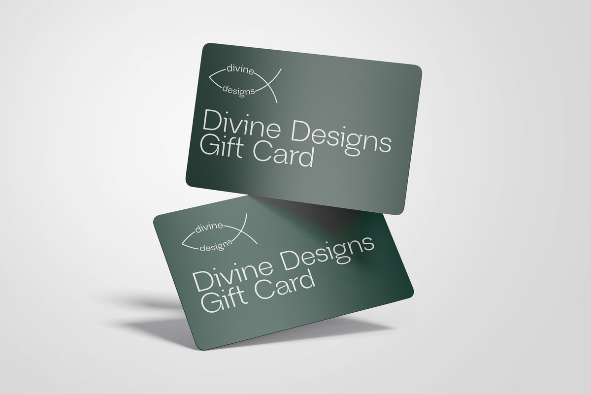 Divine Designs Gift Card back-print artwork