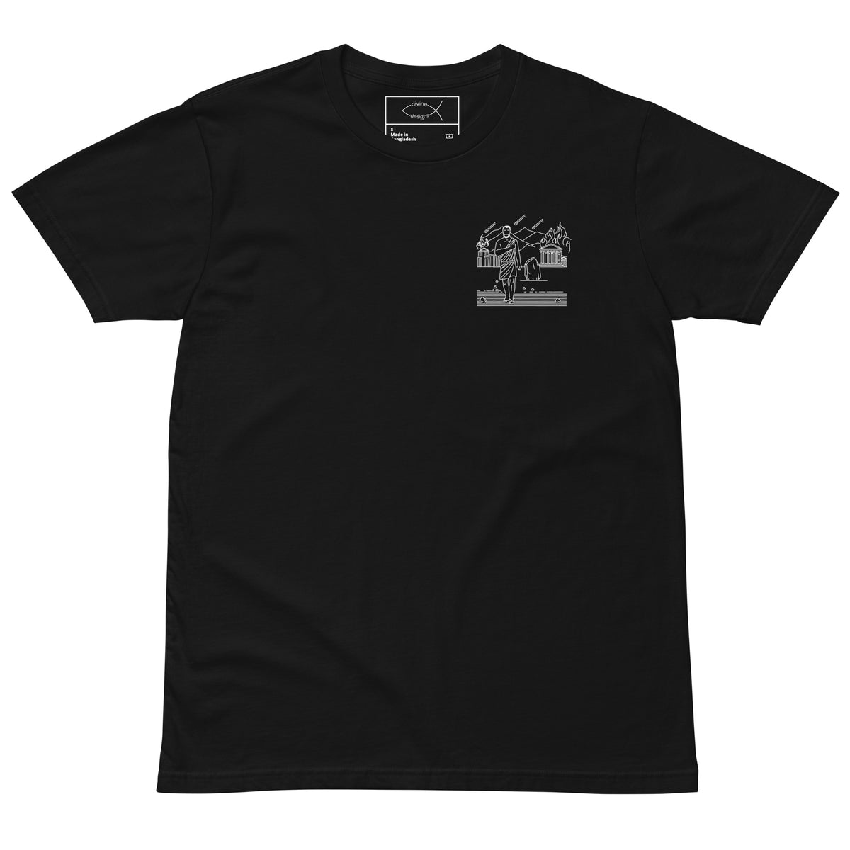 Product mockup back-print artwork